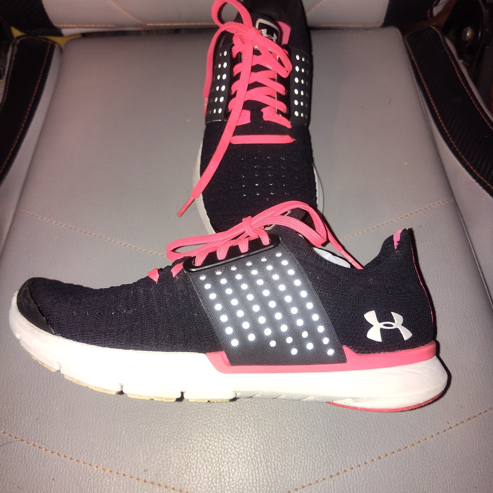 Under Armour Women's Black and Pink Running Shoes